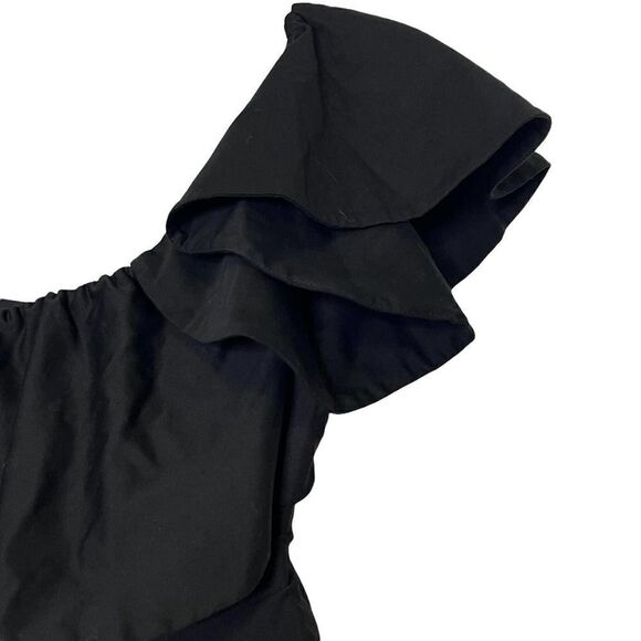 Alix NYC bodysuit revolve moore black ruffle one shoulder size XS - Picture 5 of 9